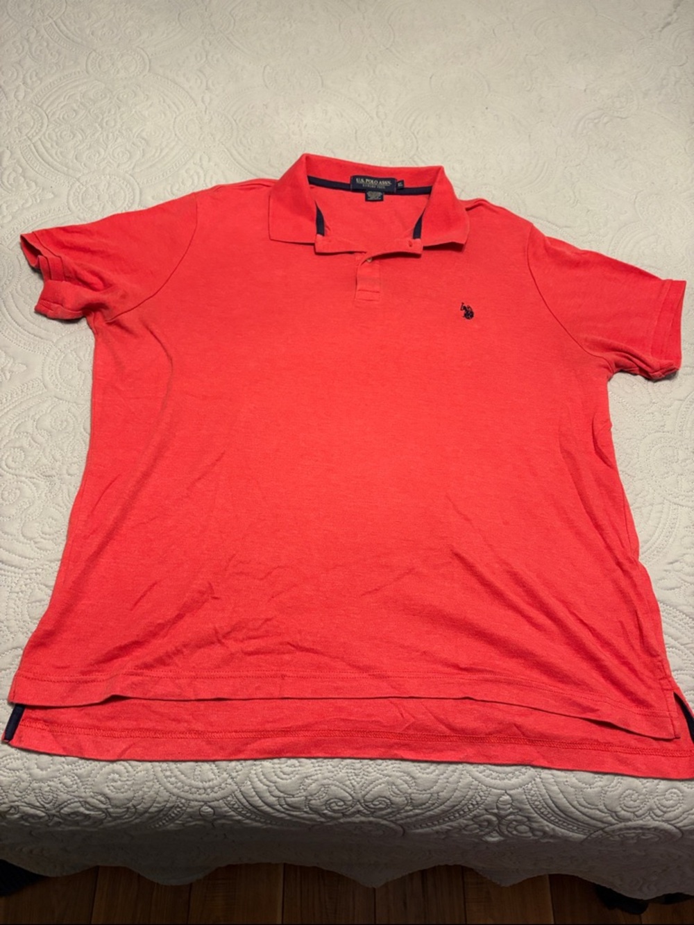 U.S. Polo Assn. Men's Coral-Red Polo Shirt XL